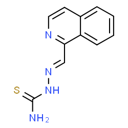 ChemSpider 2D Image | 2-(Isoquinolin-1-ylmethylene)hydrazinecarbothioamide | C11H10N4S