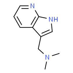 ChemSpider 2D Image | 3-(Dimethylaminomethyl)-1H-pyrrolo[2,3-b]pyridine | C10H13N3