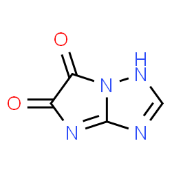 ChemSpider 2D Image | 1H-Imidazo[1,2-b][1,2,4]triazole-5,6-dione | C4H2N4O2