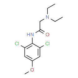 ChemSpider 2D Image | N-(2,6-Dichloro-4-methoxyphenyl)-N~2~,N~2~-diethylglycinamide | C13H18Cl2N2O2