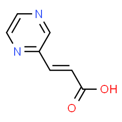 ChemSpider 2D Image | (2E)-3-(2-Pyrazinyl)acrylic acid | C7H6N2O2