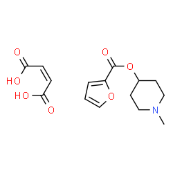 ChemSpider 2D Image | 1-Methyl-4-piperidinyl 2-furoate (2Z)-2-butenedioate (1:1) | C15H19NO7