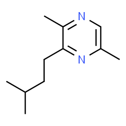 ChemSpider 2D Image | Pyrazine, 3-isopentyl-2,5-dimethyl- | C11H18N2