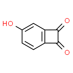 ChemSpider 2D Image | 4-Hydroxybenzocyclobutene-1,2-Dione | C8H4O3