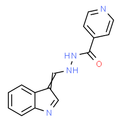 ChemSpider 2D Image | N'-(3H-Indol-3-ylidenemethyl)isonicotinohydrazide | C15H12N4O