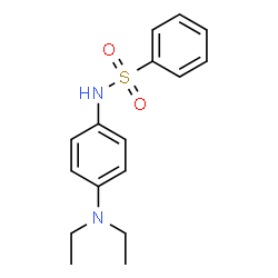 ChemSpider 2D Image | Aniline, N,N-diethyl-p-phenylsulfonamido- | C16H20N2O2S