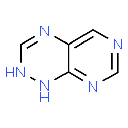 ChemSpider 2D Image | 1,2-Dihydropyrimido[5,4-e][1,2,4]triazine | C5H5N5