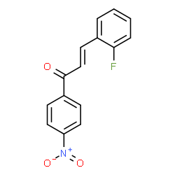 ChemSpider 2D Image | (2E)-3-(2-Fluorophenyl)-1-(4-nitrophenyl)-2-propen-1-one | C15H10FNO3