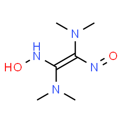 ChemSpider 2D Image | (E)-N~1~-Hydroxy-N~1~,N~1~,N~2~,N~2~-tetramethyl-2-nitroso-1,1,2-ethenetriamine | C6H14N4O2