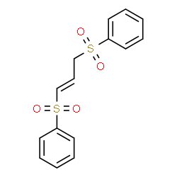ChemSpider 2D Image | 1,1'-[(1E)-1-Propene-1,3-diyldisulfonyl]dibenzene | C15H14O4S2