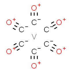 ChemSpider 2D Image | Carbon monooxide - vanadium (6:1) | C6O6V