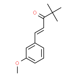 ChemSpider 2D Image | (1E)-1-(3-Methoxyphenyl)-4,4-dimethyl-1-penten-3-one | C14H18O2