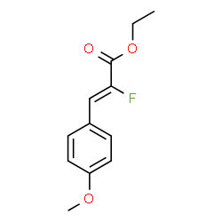ChemSpider 2D Image | Ethyl (2Z)-2-fluoro-3-(4-methoxyphenyl)acrylate | C12H13FO3