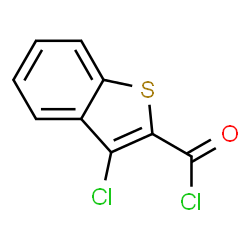 ChemSpider 2D Image | 3-Chloro-1-benzothiophene-2-carbonyl chloride | C9H4Cl2OS