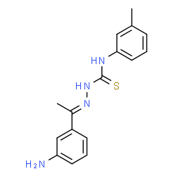 ChemSpider 2D Image | 1-(3-aminophenyl)-1-ethanone N-(3-methylphenyl)thiosemicarbazone | C16H18N4S