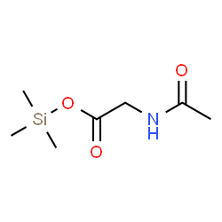 ChemSpider 2D Image | Trimethylsilyl N-acetylglycinate | C7H15NO3Si