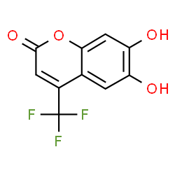 ChemSpider 2D Image | 6,7-Dihydroxy-4-trifluoromethylcoumarin | C10H5F3O4