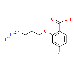 ChemSpider 2D Image | 2-(3-Azidopropoxy)-4-chlorobenzoic acid | C10H10ClN3O3