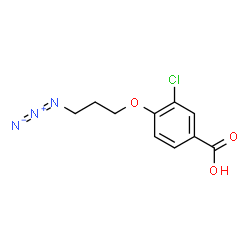 ChemSpider 2D Image | 4-(3-Azidopropoxy)-3-chlorobenzoic acid | C10H10ClN3O3