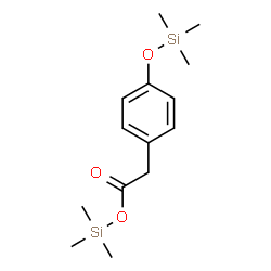 ChemSpider 2D Image | Trimethylsilyl {4-[(trimethylsilyl)oxy]phenyl}acetate | C14H24O3Si2