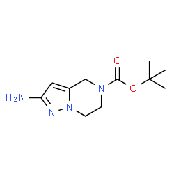 ChemSpider 2D Image | tert-butyl 2-amino-4H,5H,6H,7H-pyrazolo[1,5-a]pyrazine-5-carboxylate | C11H18N4O2