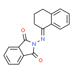 ChemSpider 2D Image | 2-[(E)-3,4-Dihydro-1(2H)-naphthalenylideneamino]-1H-isoindole-1,3(2H)-dione | C18H14N2O2