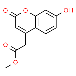 ChemSpider 2D Image | METHYL 7-HYDROXYCOUMARIN-4-ACETATE | C12H10O5