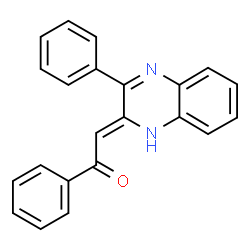 ChemSpider 2D Image | (2Z)-1-Phenyl-2-(3-phenyl-2(1H)-quinoxalinylidene)ethanone | C22H16N2O