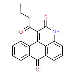ChemSpider 2D Image | 1-Butyryl-3H-naphtho[1,2,3-de]quinoline-2,7-dione | C20H15NO3