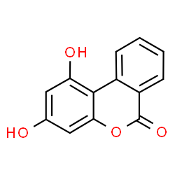 ChemSpider 2D Image | 1,3-Dihydroxy-6H-benzo[c]chromen-6-one | C13H8O4