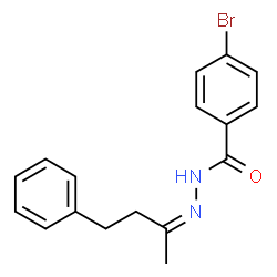 ChemSpider 2D Image | 4-Bromo-N'-[(2Z)-4-phenyl-2-butanylidene]benzohydrazide | C17H17BrN2O