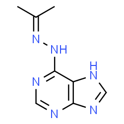 ChemSpider 2D Image | 6-(2-Isopropylidenehydrazino)-7H-purine | C8H10N6