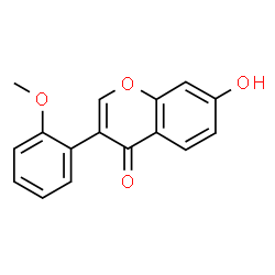 ChemSpider 2D Image | 7-Hydroxy-3-(2-methoxyphenyl)-4H-chromen-4-one | C16H12O4