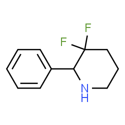 ChemSpider 2D Image | 3,3-Difluoro-2-phenylpiperidine | C11H13F2N