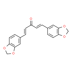 ChemSpider 2D Image | (1E,4E)-1,5-Bis(1,3-benzodioxol-5-yl)-1,4-pentadien-3-one | C19H14O5