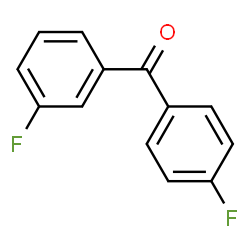 ChemSpider 2D Image | 3,4''-DIFLUOROBENZOPHENONE | C13H8F2O