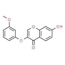 ChemSpider 2D Image | 7-hydroxy-3-(3-methoxyphenoxy)chromen-4-one | C16H12O5
