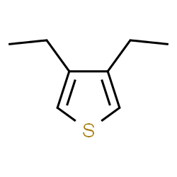 ChemSpider 2D Image | 3,4-Diethylthiophene | C8H12S