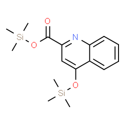 ChemSpider 2D Image | Trimethylsilyl 4-[(trimethylsilyl)oxy]-2-quinolinecarboxylate | C16H23NO3Si2