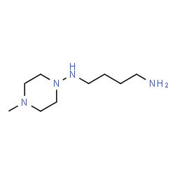 ChemSpider 2D Image | N-(4-Methyl-1-piperazinyl)-1,4-butanediamine | C9H22N4