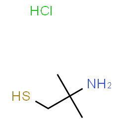 ChemSpider 2D Image | 2-Amino-2-methyl-1-propanethiol hydrochloride | C4H12ClNS