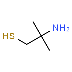 ChemSpider 2D Image | 2-Amino-2-methyl-1-propanethiol | C4H11NS