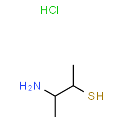 ChemSpider 2D Image | 3-Amino-2-butanethiol hydrochloride | C4H12ClNS