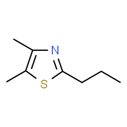 ChemSpider 2D Image | 4,5-Dimethyl-2-propyl-1,3-thiazole | C8H13NS
