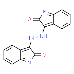 ChemSpider 2D Image | 3,3'-(1,2-Hydrazinediyl)bis(2H-indol-2-one) | C16H10N4O2