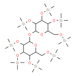 ChemSpider 2D Image | 2,3,4,6-Tetrakis-O-(trimethylsilyl)hexopyranosyl 2,3,4,6-tetrakis-O-(trimethylsilyl)hexopyranoside | C36H86O11Si8