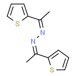 ChemSpider 2D Image | (1Z,2Z)-Bis[1-(2-thienyl)ethylidene]hydrazine | C12H12N2S2