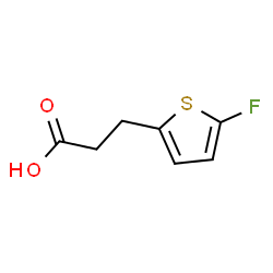 ChemSpider 2D Image | 3-(5-Fluoro-2-thienyl)propanoic acid | C7H7FO2S