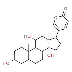 ChemSpider 2D Image | 3,11,14-Trihydroxybufa-20,22-dienolide  | C24H34O5