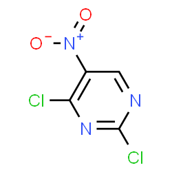 ChemSpider 2D Image | 2,4-Dichloro-5-nitropyrimidine | C4HCl2N3O2